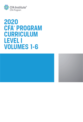 2020 CFA Program Curriculum Level I Volumes 1-6 by CFA Institute